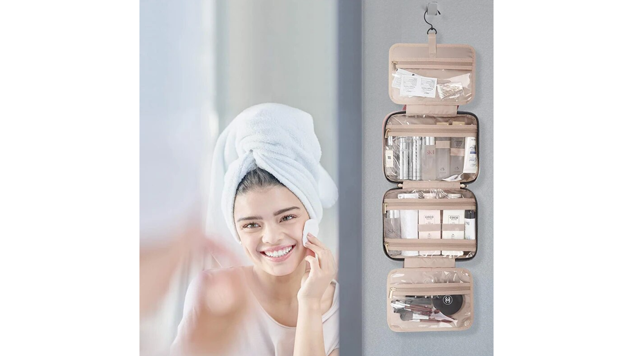COSMETIQUERA DE VIAJE CON GANCHO