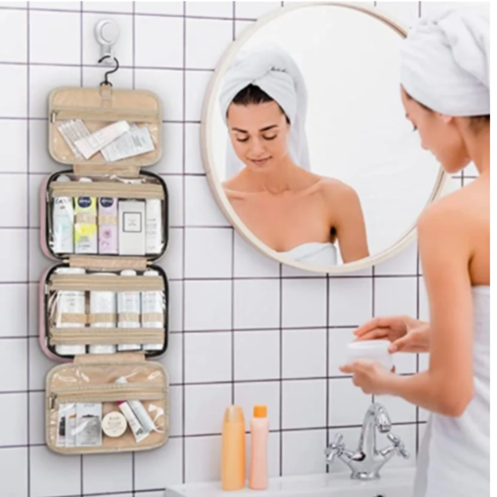 COSMETIQUERA DE VIAJE CON GANCHO